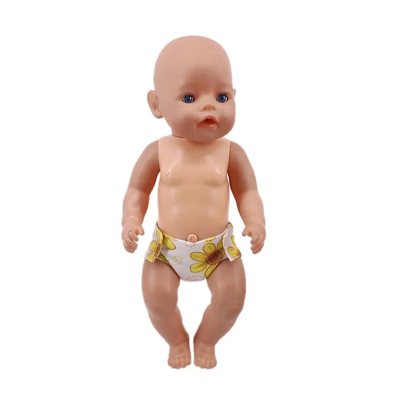 18 estilos de roupa íntima de boneca, roupa íntima diária fofa para roupas de boneca de bebê nascido de 43cm, fraldas de boneca americana de 18 espaços, presentes de nossa geração