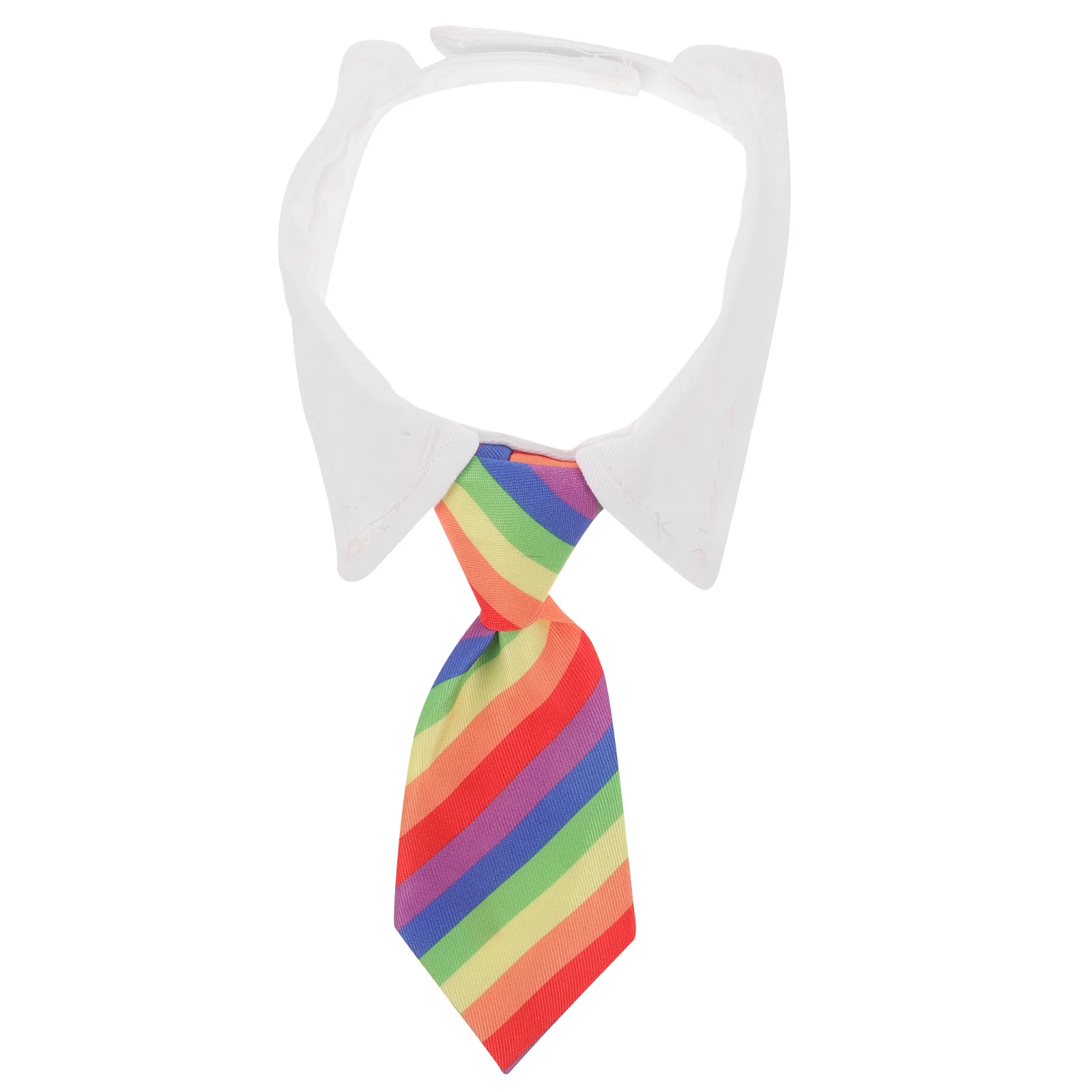 

Pet Rainbow Collar Adjustable Dog Necktie For Cats Dogs Pet Costume Accessory Dog Bib Collar Decorative Puppy Necktie
