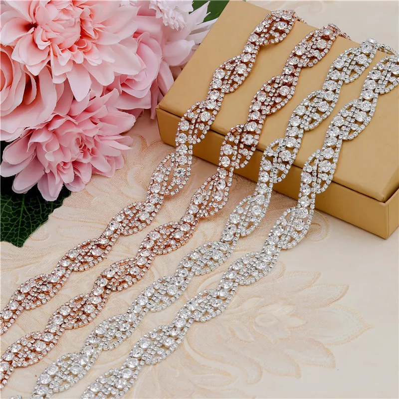 

Hand-Welded Rhinestone Chains for DIY Garment & Lace Embellishments, Versatile Jewelry Accessories with Adjustable Chains