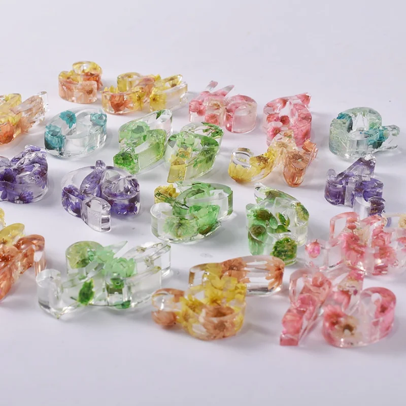 DIY Crystal Epoxy Resin Mold 26 English Capital Special-shaped Letters Earrings Keychain Silicone Mold