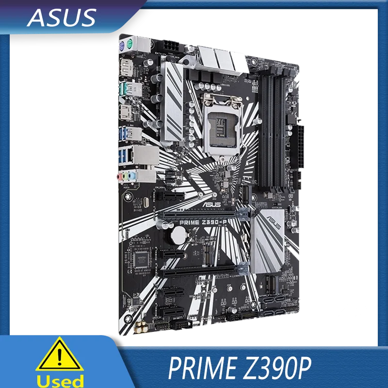 ASUS Prime Z390-P LGA 1151 (300 Series) Intel Z390 SATA 6Gb/s ATX Intel Motherboard for Cryptocurrency Mining (BTC) with Above 4
