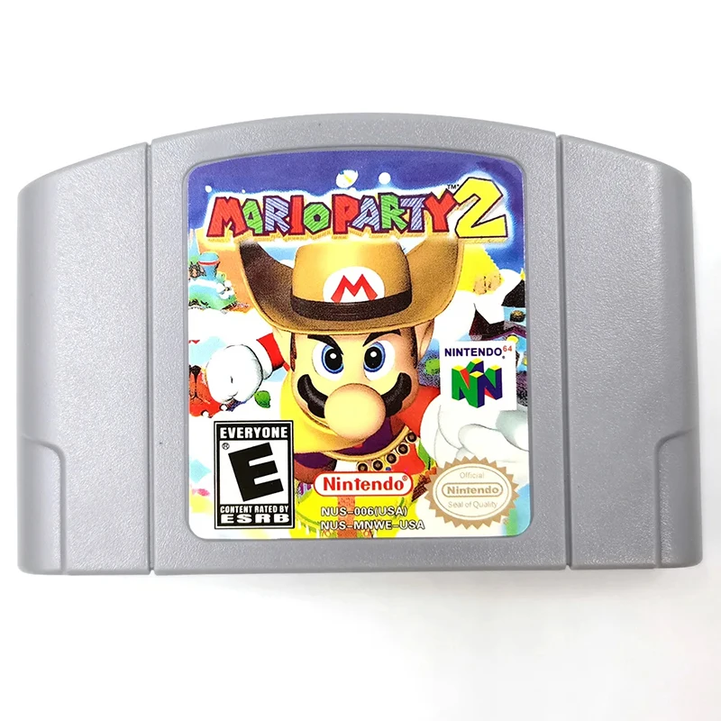 64 Bit Video Game Console  US Version Toys Game Collection Cartridge N64 Mario Series Kart Party Super Smash Bros Bad Fur Day