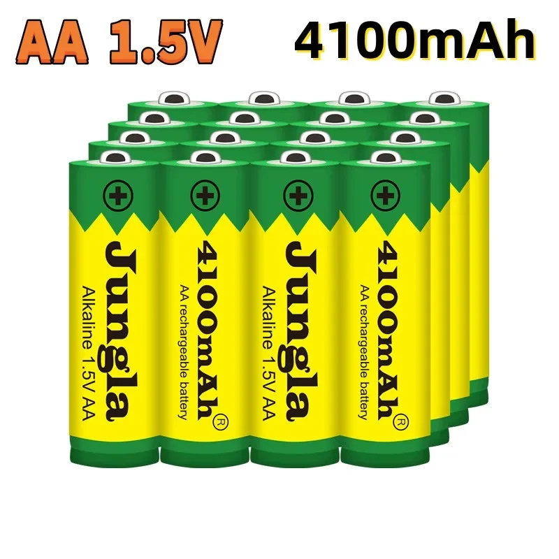 

4 20 20 pces novo 4100 mah bateria aa 1.5 v recarregável alcalinas drummey para brinquedo diodo emissor de luz