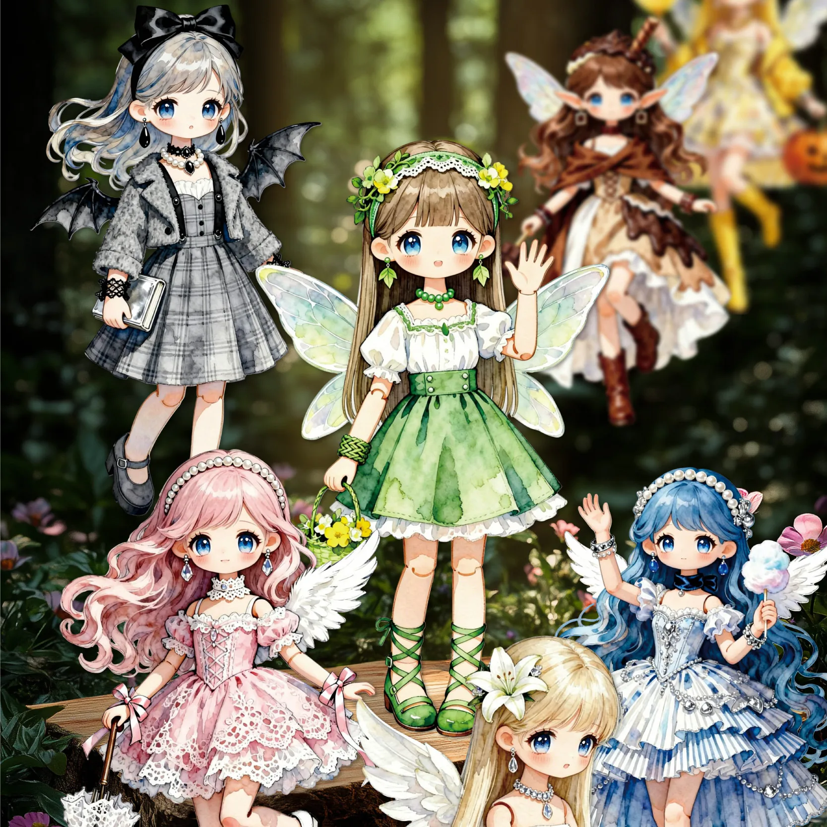 Stiker Gadis Malaikat Lolita V - Vintage Collectible Dolls ulasan dan harga