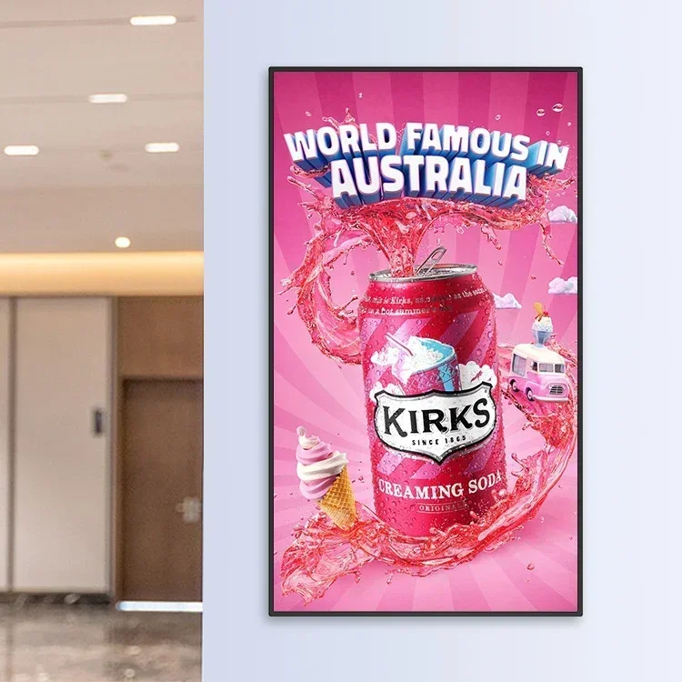 New Sales Slim LCD Advertising Board Display 43 Inch Wall Mount Digital Signage and Display Advertising MachineClar