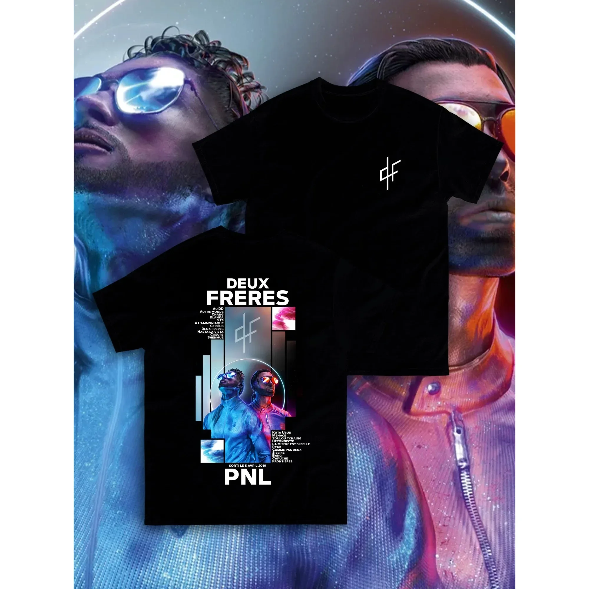 Camiseta Le Monde Chico, camiseta con estampado gráfico de rapero francés del álbum PNL, camiseta de manga corta a la moda de Hip Hop para hombres y mujeres, ropa de calle