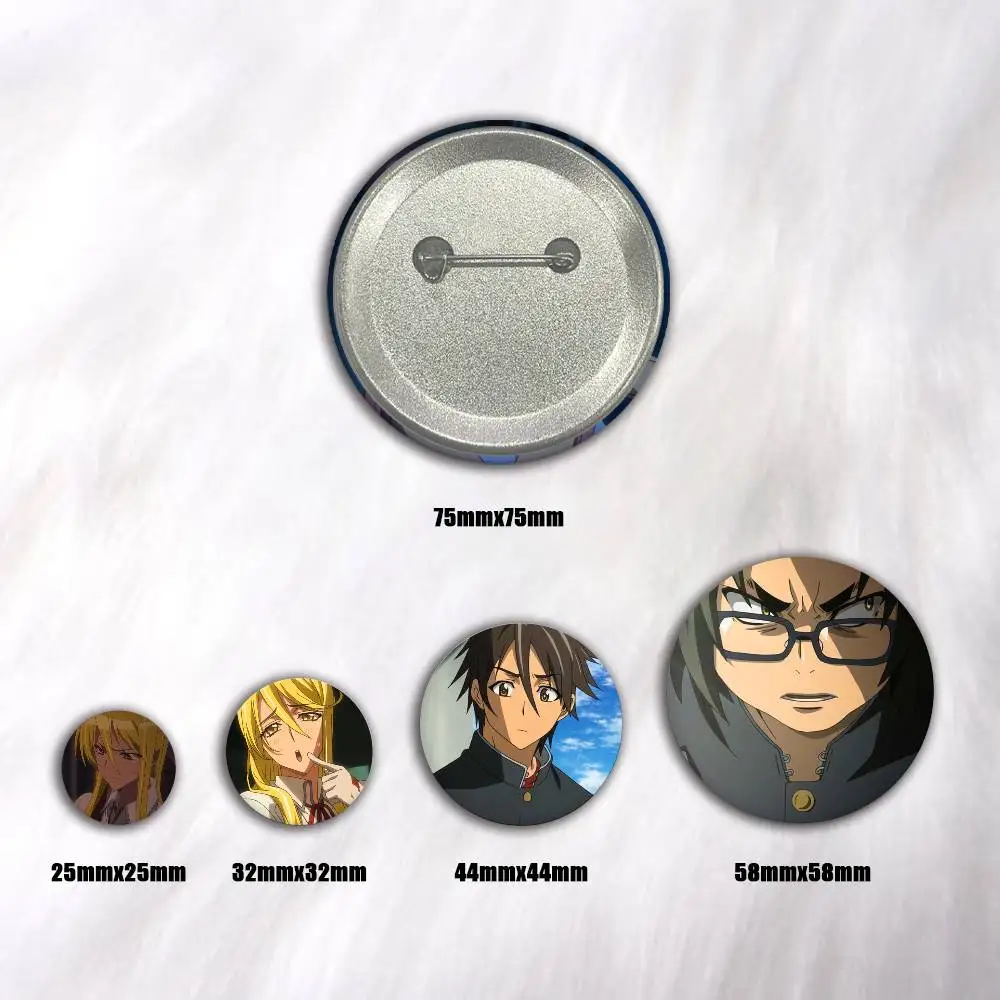 A-Highschool Of The Dead Cosplay COSTUME Badge Pin Tinplate Brooch Prop Xmas Gift Birthday Gift