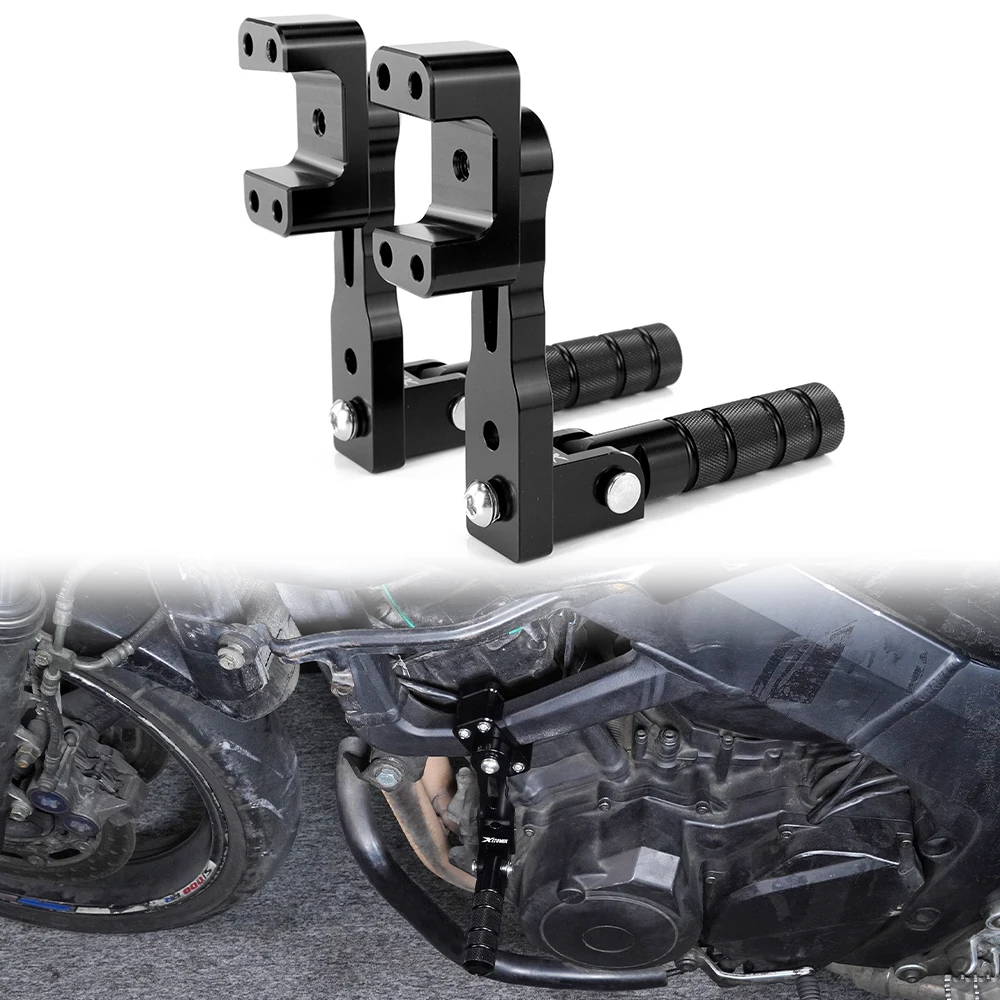 

For Yamaha TDM900 900 2002 2003 2004 2005 2006 2007 2008 2009 2010 Motorcycle Rider Footpeg Kit Adjustable Highway Peg Mounts