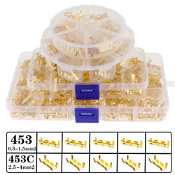 105/150/260/480 pcs /box 453 U-shaped terminal tab cold inserts connectors cold terminal small teeth fascia terminal,0.3- 4.0mm2