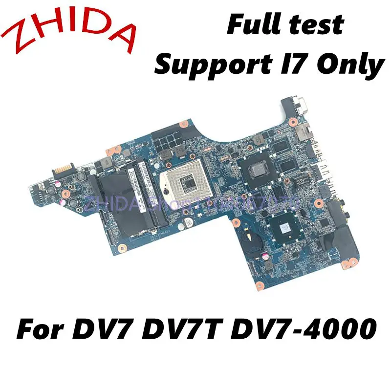 For HP Pavilion DV7 DV7T DV7-4000 Laptop Motherboard 605320-001 615307-001 HM55 DDR3 HD5650M 1GB Support I7 Only Mainboard