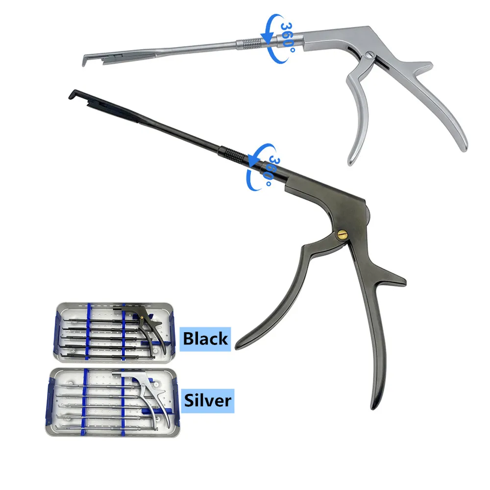 

Вращающийся Kerrison Rongeur Ортопедические инструменты для позвоночника Вращающаяся ламинактомия Хирургические наборы Нержавеющая сталь