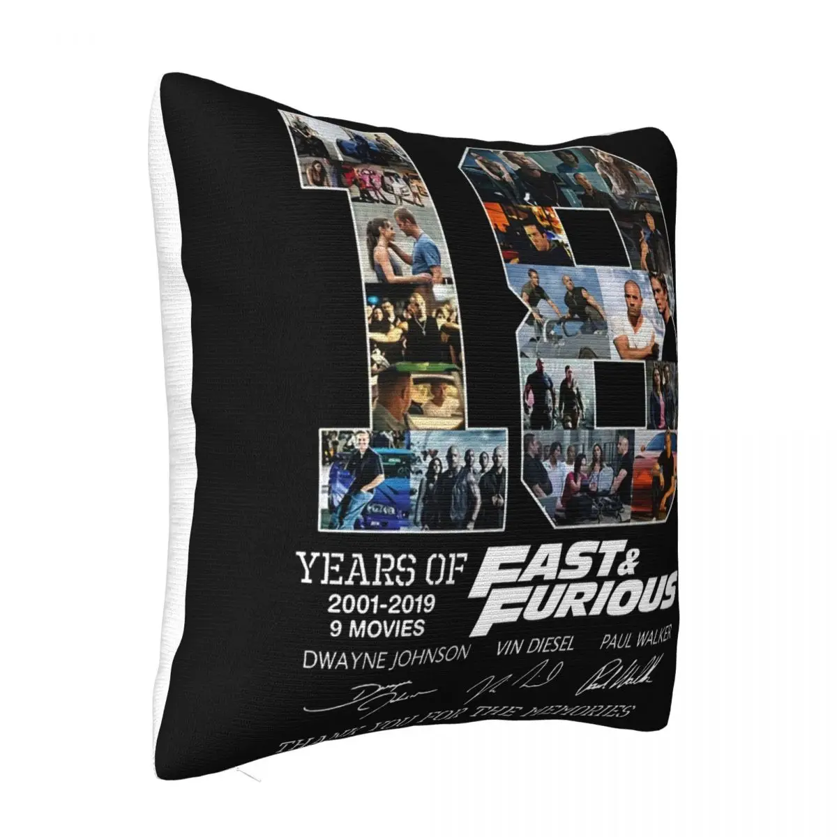 18 Years Old Fast And Furious Thanks For Memories Signature Mug Cups Women Men Pillow Case