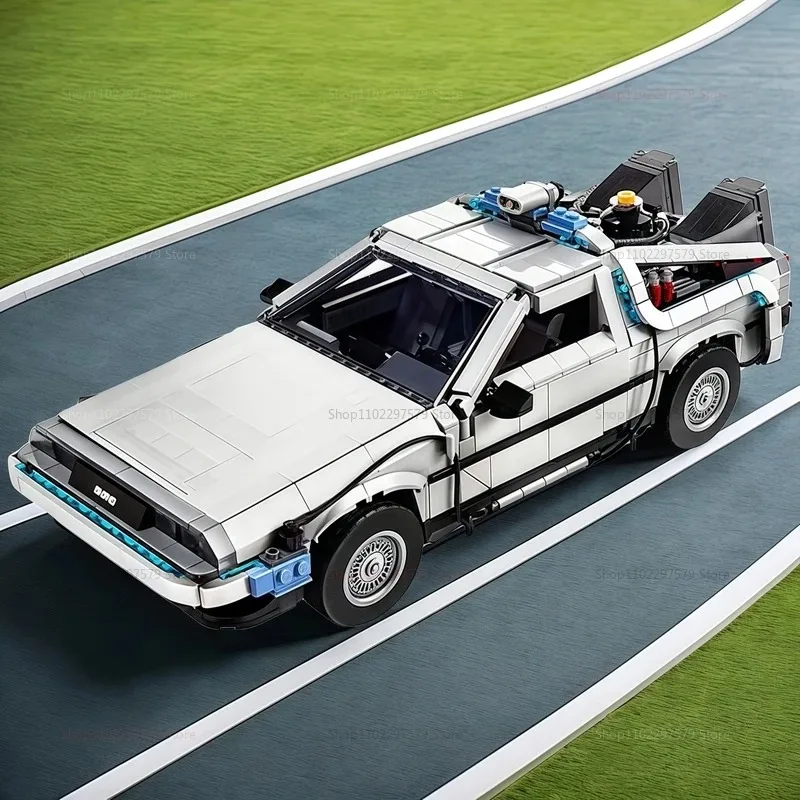2026 Nieuwe 1872 Stuks Terug Naar De Toekomst Tijd Machine Bouwstenen Technische Auto Bricks Construct Verjaardag Speelgoed Cadeaus Voor Kid jongens