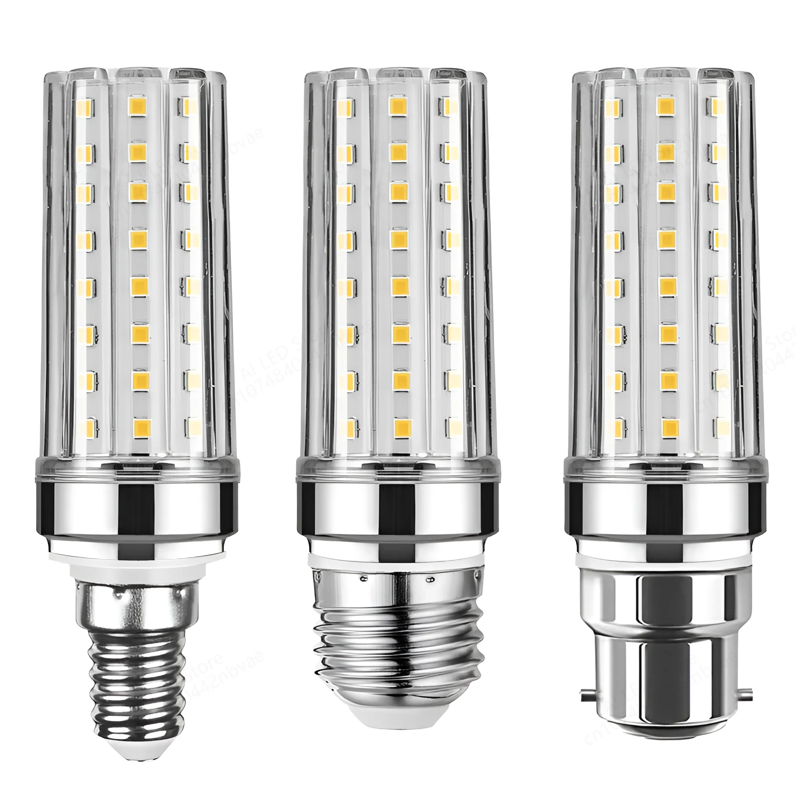 Lâmpada de milho LED de alta potência super, sem iluminação Flicker, lâmpada, E14, E27, B22, 12W, 16W, 20W, 24W, 40W, AC 220V, 110V, 240V