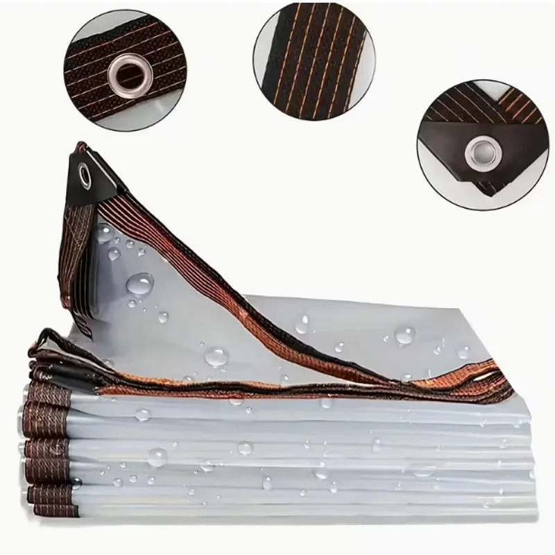 PE Waterproof Transparent Oilcloth Canopy Windproof Snow Proof for Terrace Garden Chicken Coop