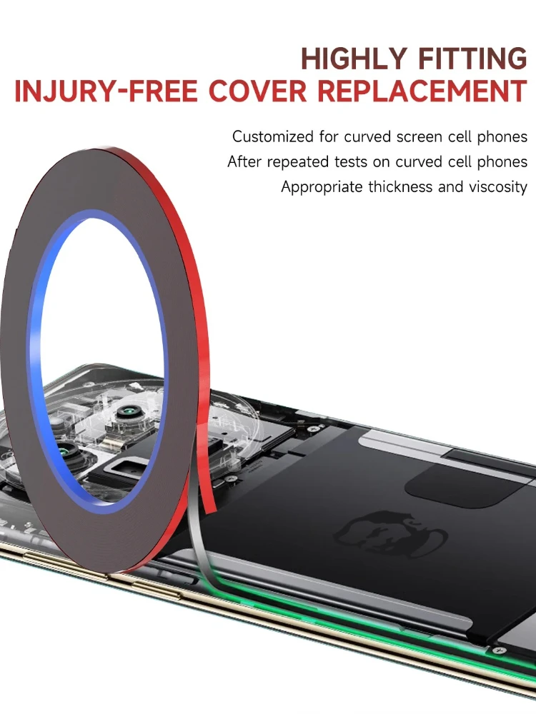 5 Stück MECHANIC 3 mm doppelseitiges Klebeband für Handy, Tablet, LCD-Bildschirm, Rückseite, hohe Temperaturbeständigkeit, Dichtungsband