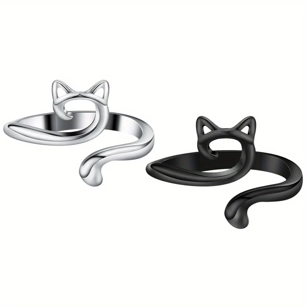 Picture 7: 2 adjustable crochet loops - yarn guide finger clips for speeding up weaving, silver/black, suitable for yarn crochet