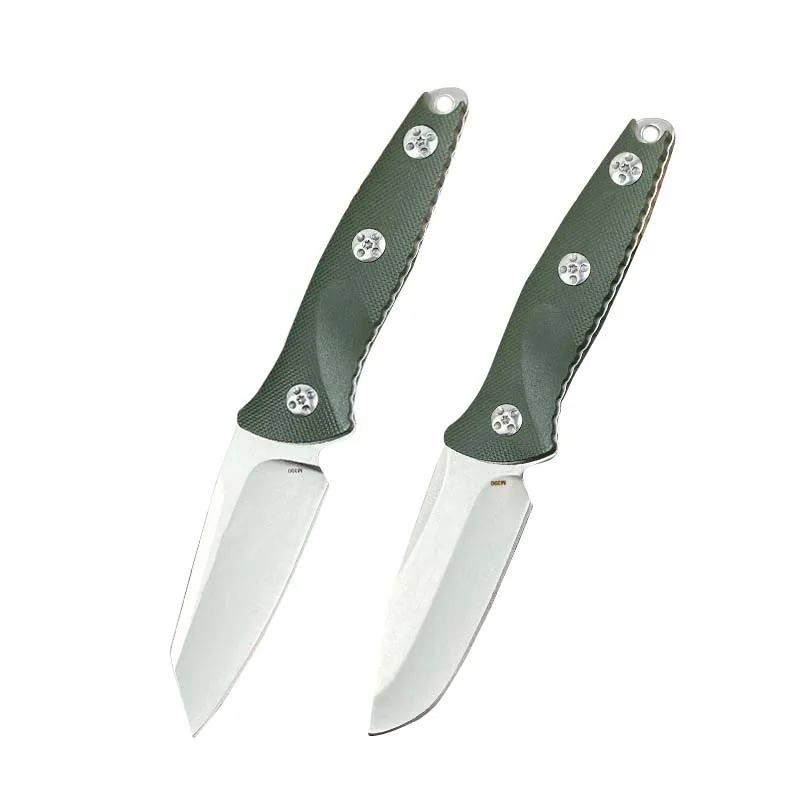 5CR15 steel straight knife Outdoor tool knives High hardness Handmade knife nylon fiber handle