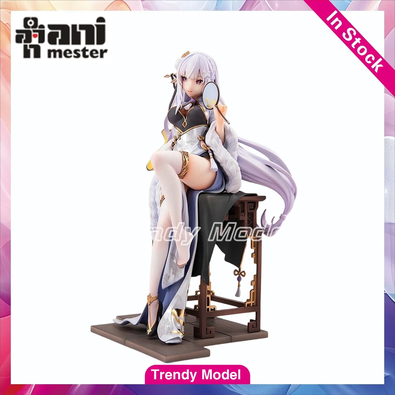 

【TM】 AniMester Re: ZERO Starting Life in Another World Emilia 1/7 Action Figure Model Toys Gifts Collection