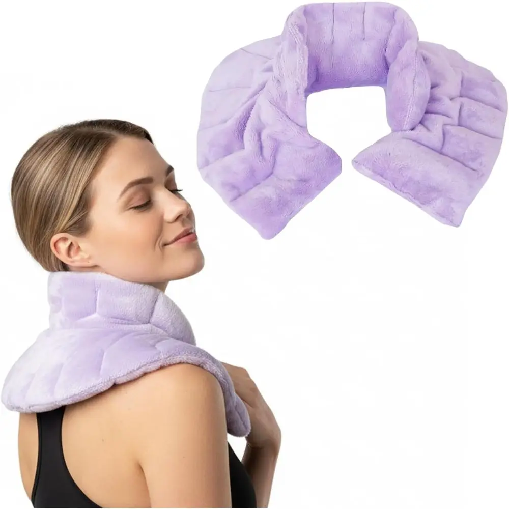 

Lavender Scent Microwave Neck & Shoulder Heating Pad for Pain Relief, Hot/Cold Therapy, Stress & Muscle Relief