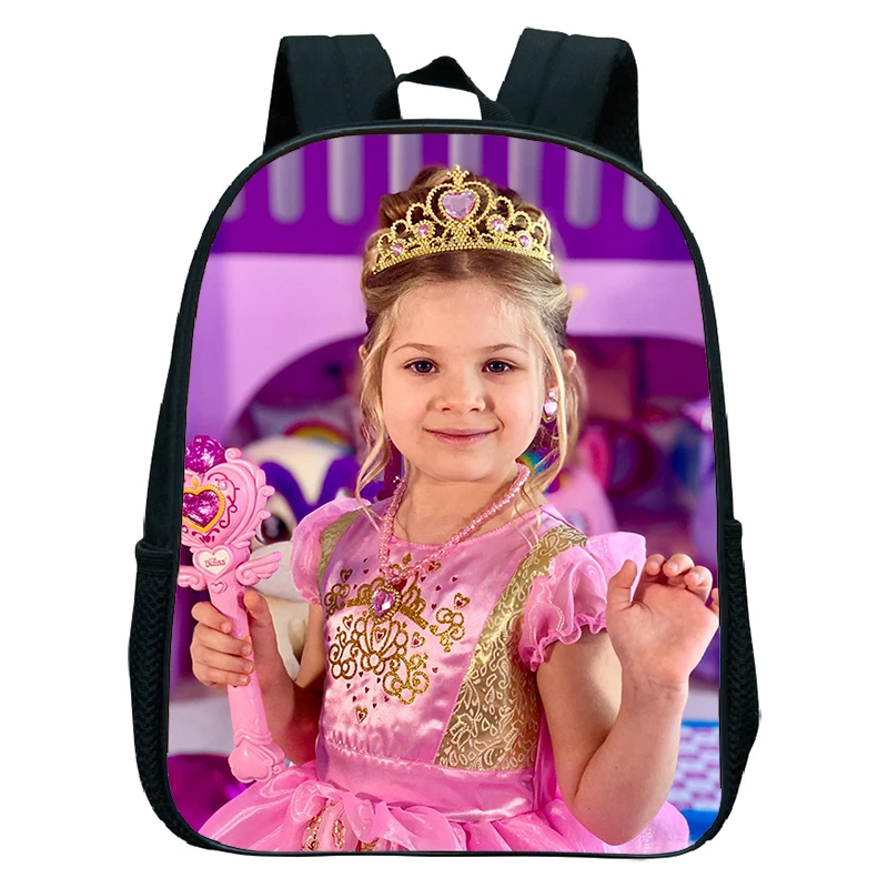 Kids Bag Diana Show Print Backpack for Girls High Quality School Bag Kawaii Girl Pattern Kindergarten Backpack Toddler Bags Gift