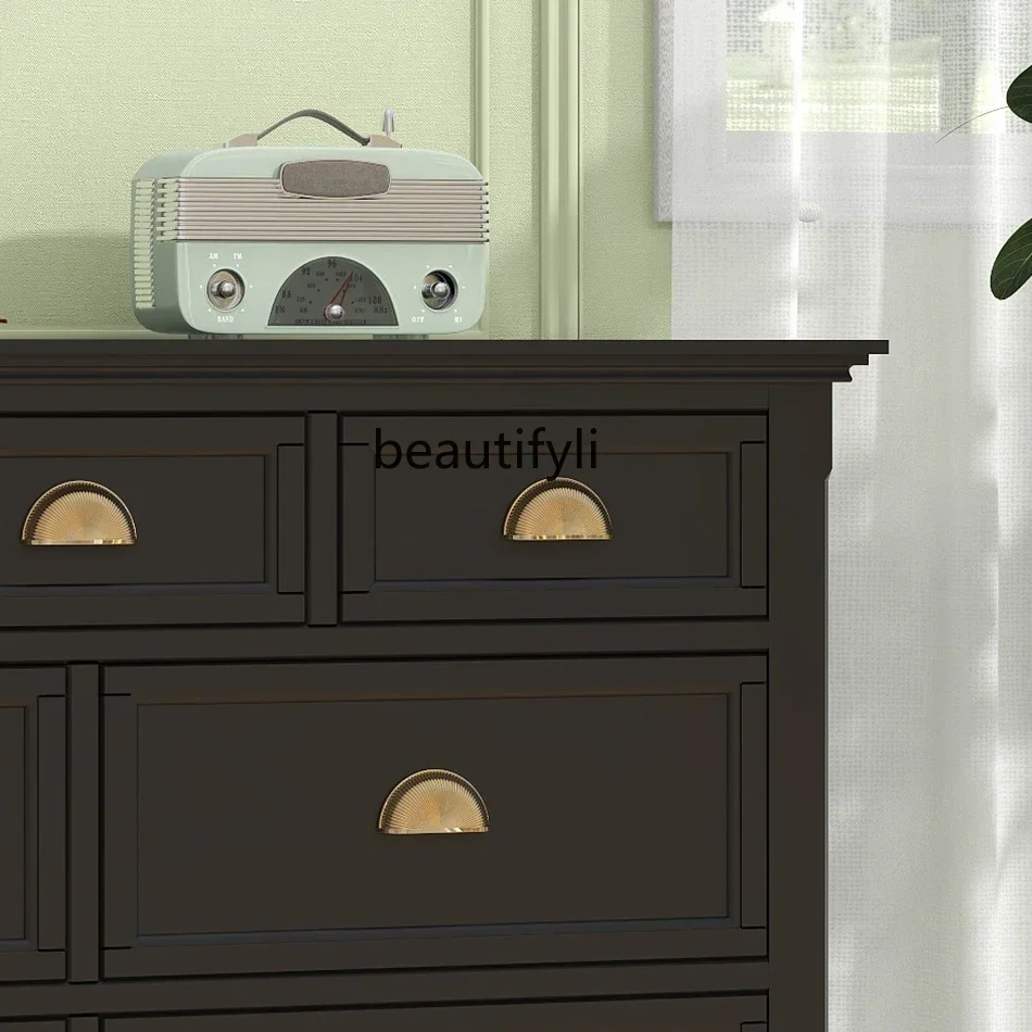 

Asmt51 ss Средневековый сундук из цельного дерева, черный настенный шкаф для хранения в спальне