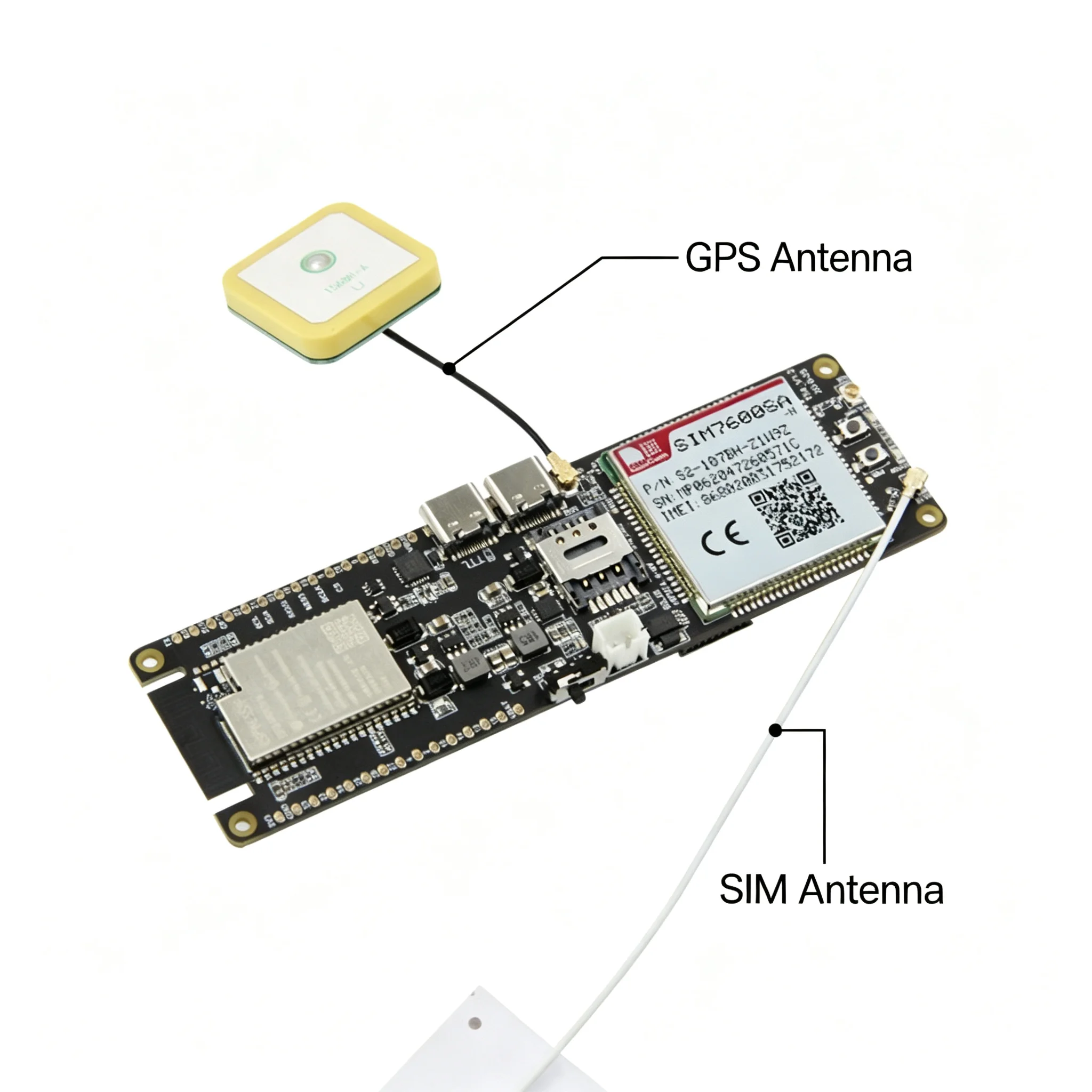 LILYGO T-SIM7600SA-H ESP32 4G LTE Cat4 Development Board Wi-Fi Bluetooth GNSS GPS Positioning SIM TF Card Slot for South America