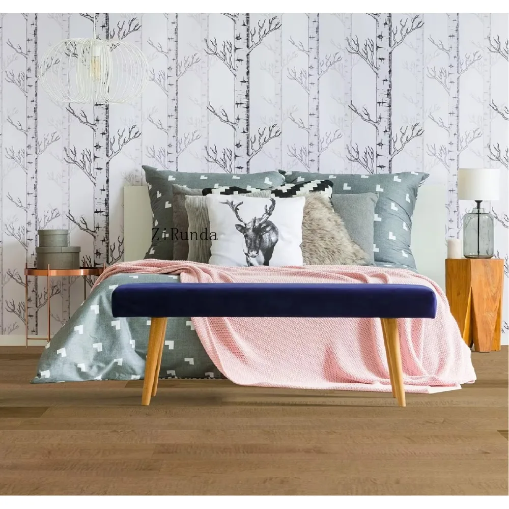 Versión personalizadaPiso de madera de ingeniería multicapa de roble de 18 mm, acabado cepillado de lujo