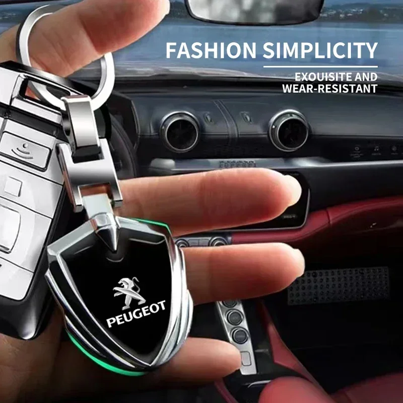 

Metal Car Key Rings Keyring Keychain For Peugeot 308 206 207 407 607 108 208 301 308 508 608 107 BB1 HX1 Partner 3008 4008 2008