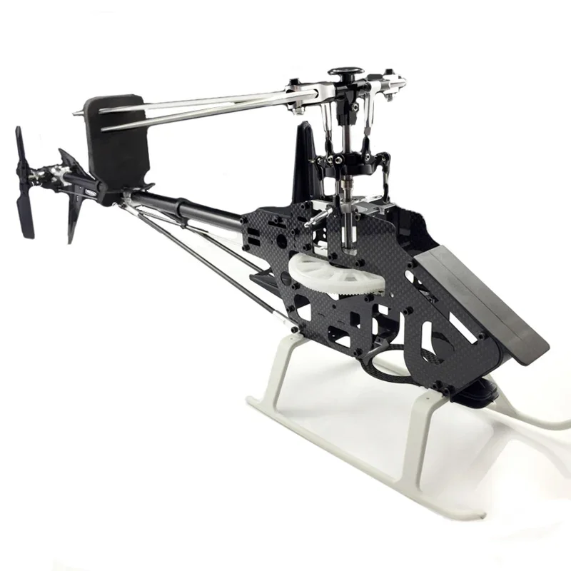 6CH 3D RC 450DFC/FBL Helicopter Kit Carbon Fiber Main Frame Torque Tube Tail DIY RC