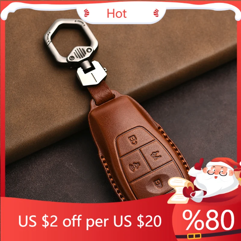 

Горячая защита из натуральной кожи для Beijing Auto X7 BJ40 EU7 Cube EU5 U7, чехол для ключей, брелок, внутренние наклейки