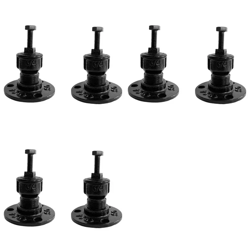 

ABRW-утолщенная железная труба, водопроводная труба, лестница, промышленный ветровой фиксированный кронштейн, лестничные перила, настенные опорные крепления, 6 шт.