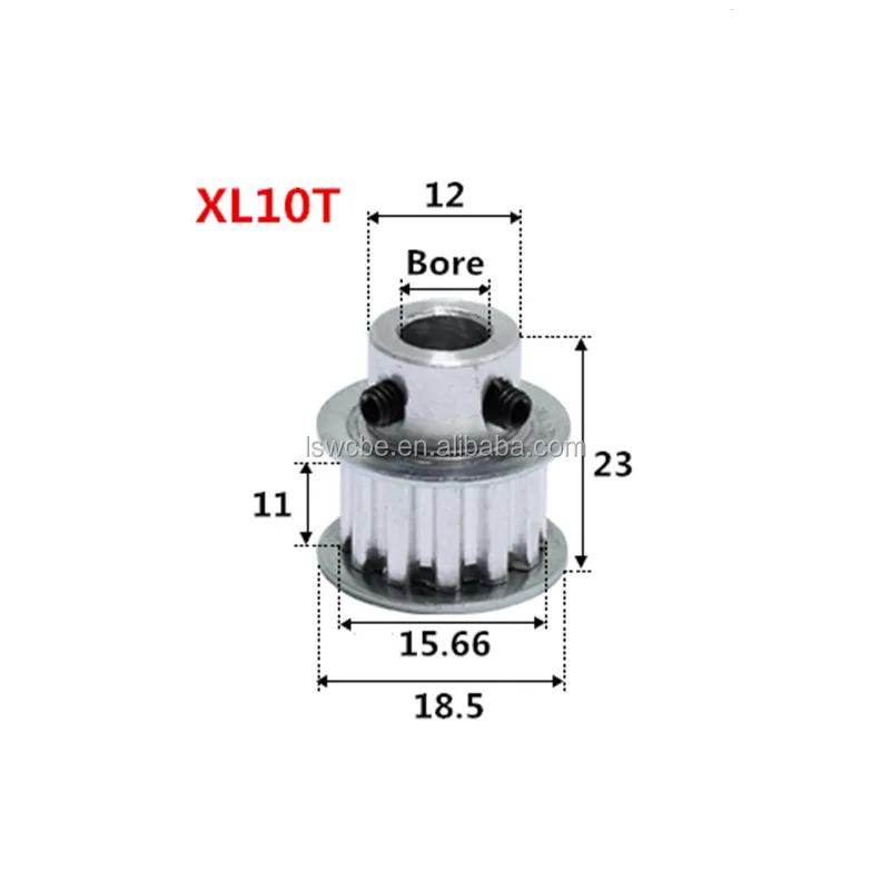 Direct selling aluminum alloy material XL synchronous belt pulley 10 15 20 25 teeth