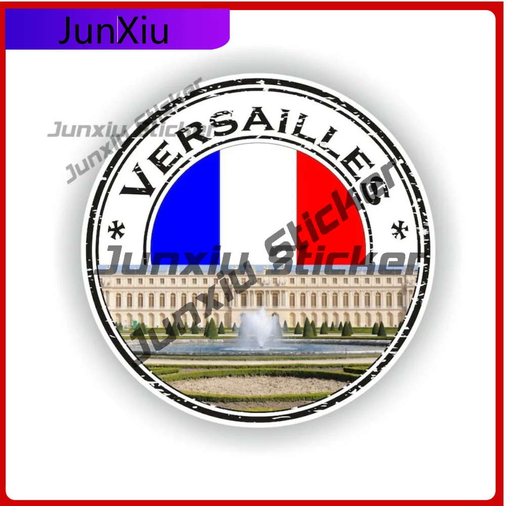 Versailles France Seal Sticker Round Long Lasting Exterior Decor For Boat Door Sun Protection Decoration Auto Accessories