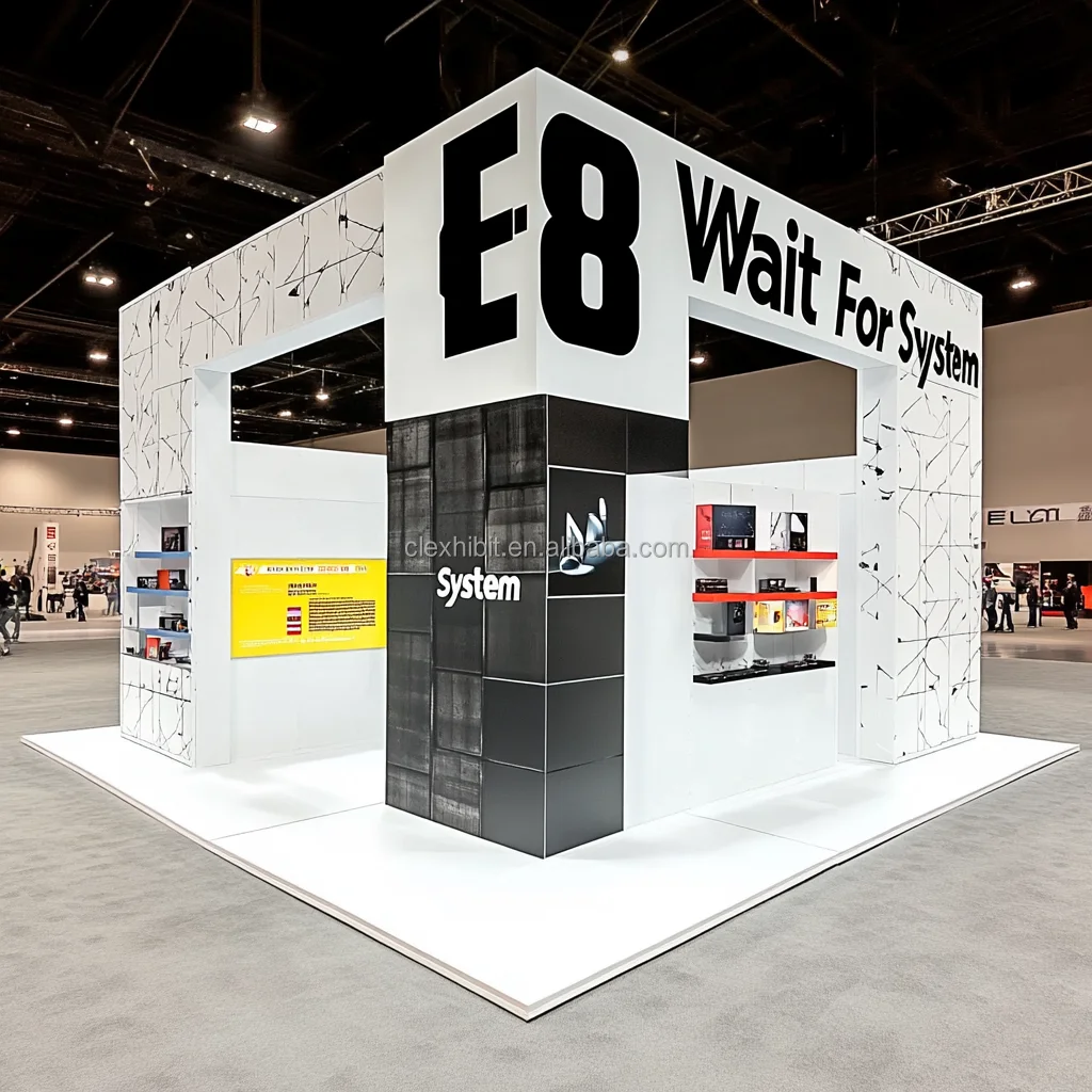 20x20 Tradeshow Booth Display Modular Exhibition Booth Led Backlit Illuminate Trade Show Booth  Expo Display for NAMM Show