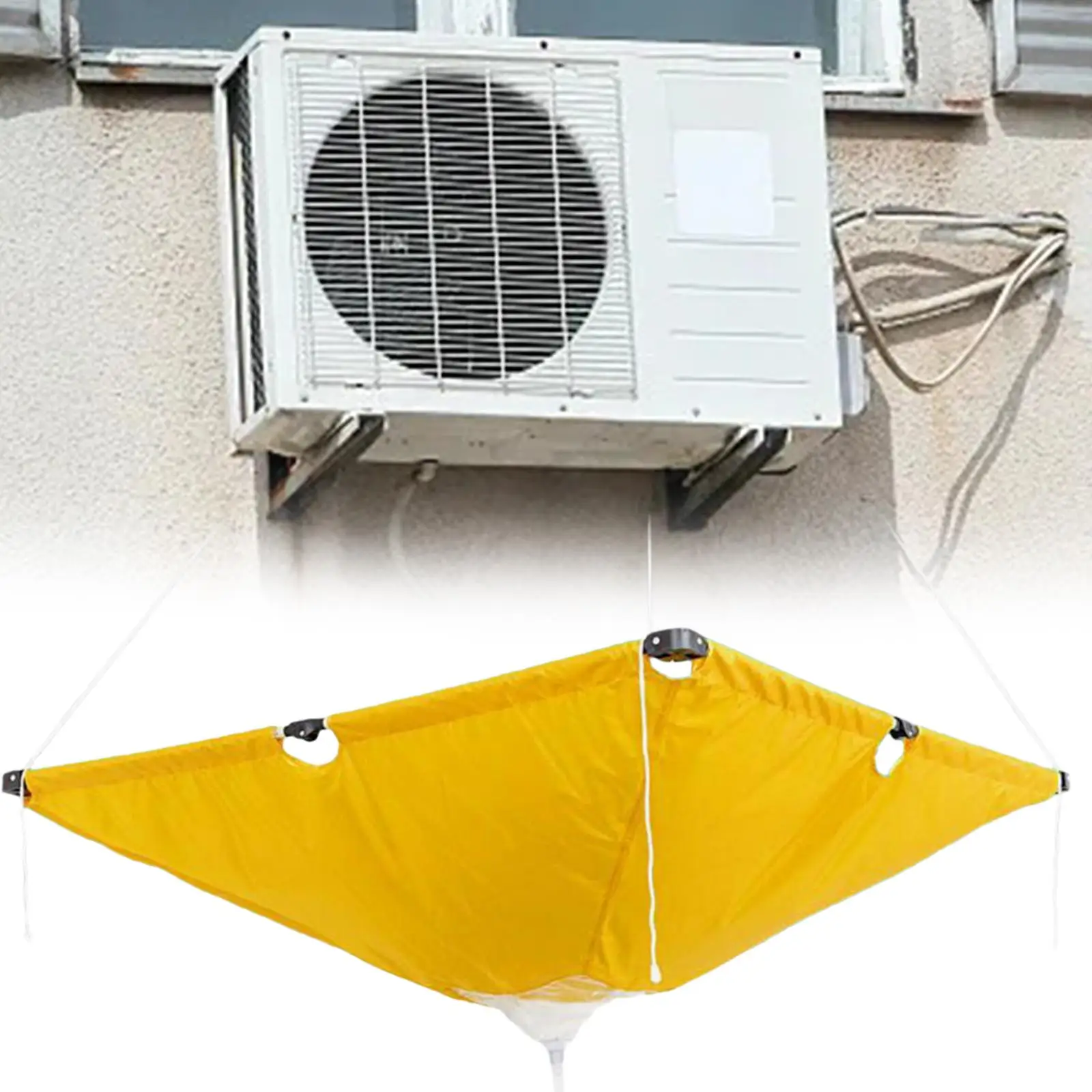

Air Conditioner Cleaning Cover Foldable Cleaning Cover for Wall Mounted Air Conditioner Household Hanging Air Conditioner