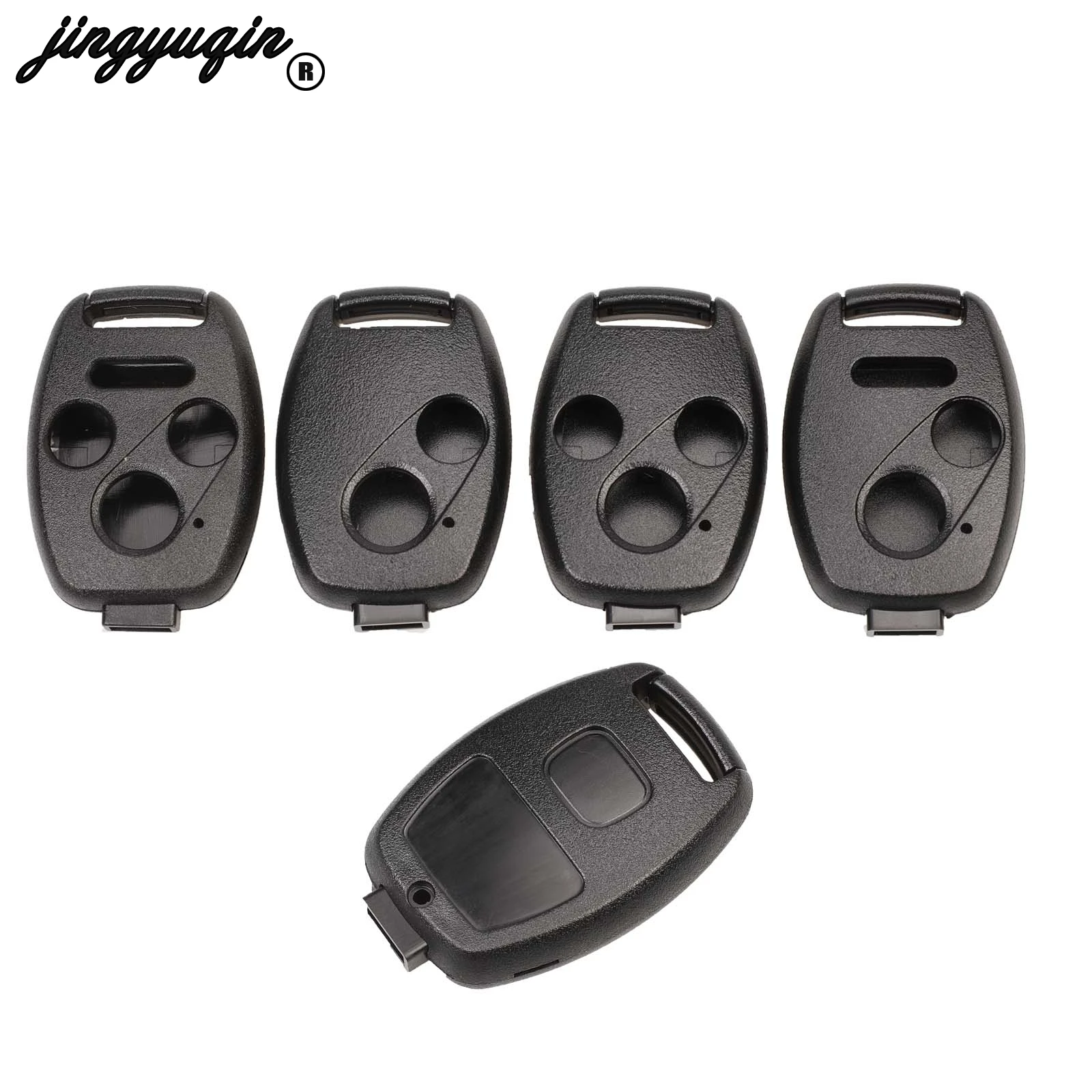jingyuqin for HONDA Accord Civic Fit City Odyssey Element CRV Jazz HRV Pilot Fob 2 3 Buttons No Blade Remote Key Case Shell fit