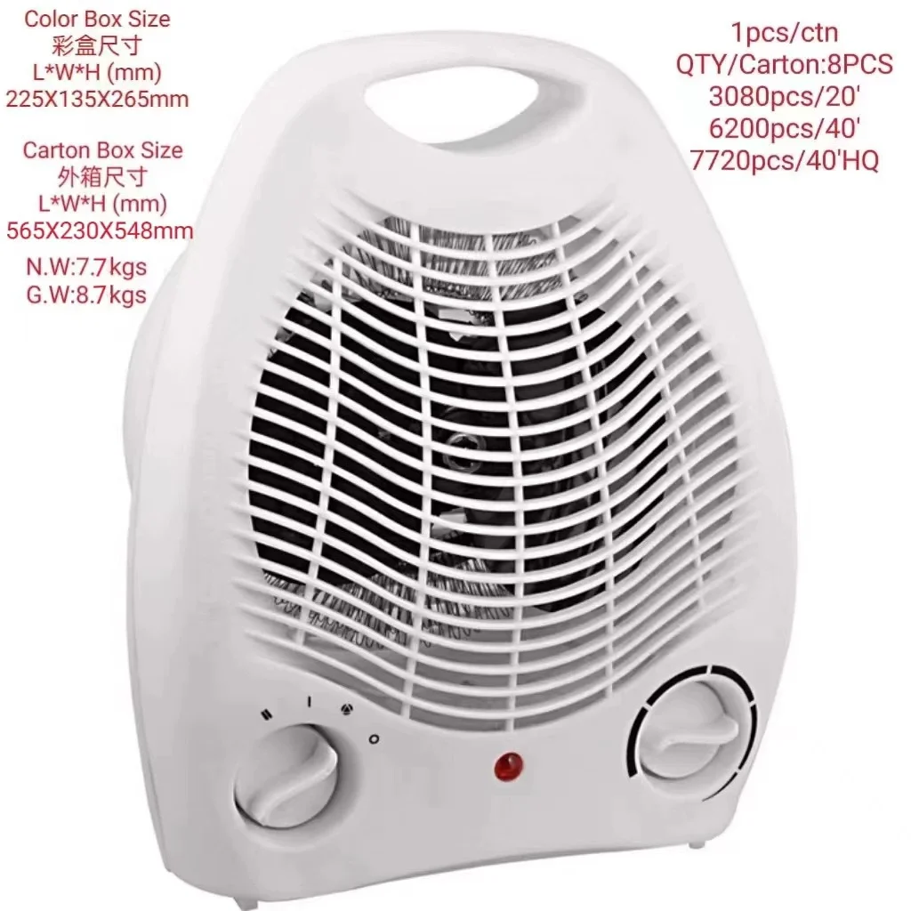 

Электрический тепловентилятор, 3-скоростной бытовой мини-вертикальный тепловентилятор без тремления, вилка европейского стандарта