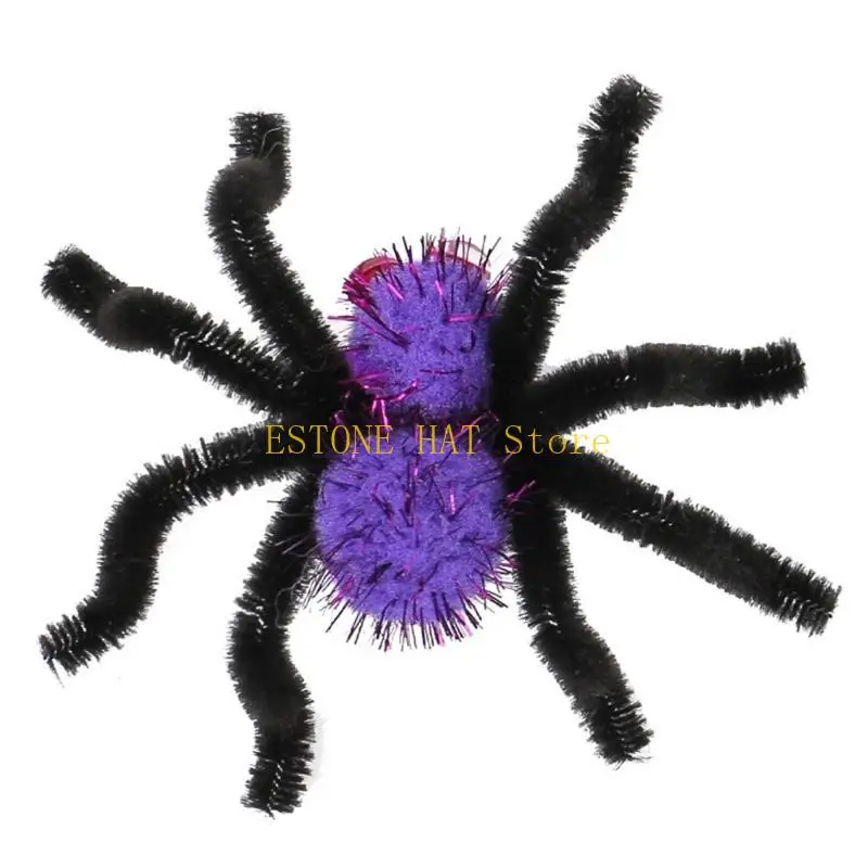 

49MF Halloween Spiders Hair Clip Dark Series Spooky Side Pin Adult Child Party Hair Styling Clip Novelty Festival Hair Decors