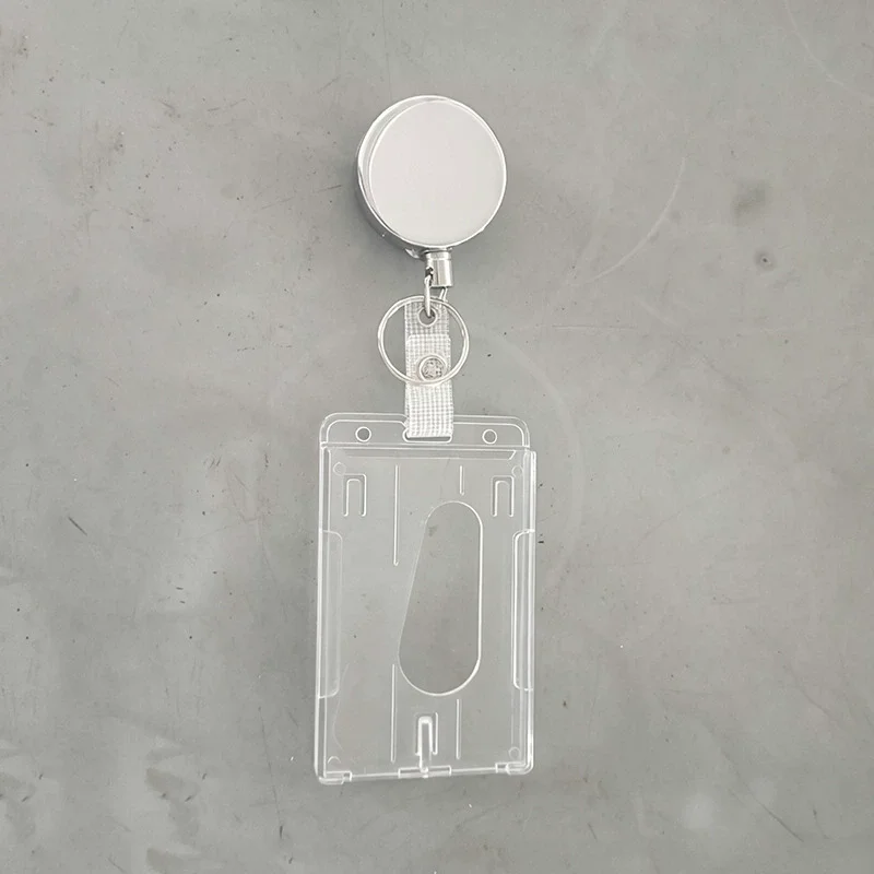 Einziehbare Ausweishalter mit Clip und ausziehbarem Kartenhalter für Ausweise, Schlüssel und ID-Karten. – Detail 6