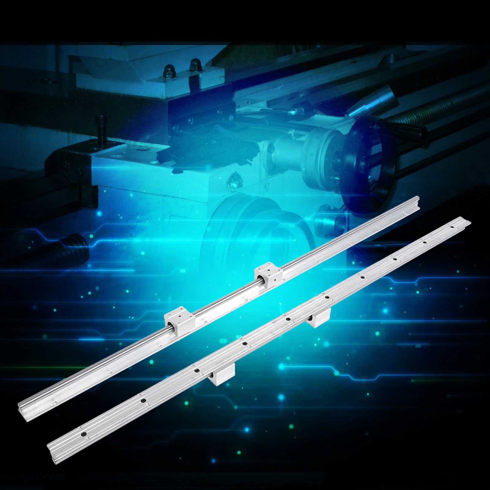 

Вал линейной направляющей 1000 мм SBR12-1000 мм 12 мм Вал линейной направляющей SBR12UU Подшипниковый блок Вал линейной направляющей