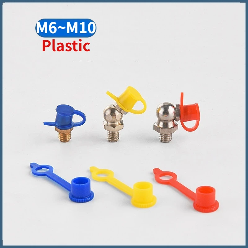 50/100/200/500Pcs Plastic Grease Fitting Caps Dust Caps For M6 M8 M10 Metric Thread Grease Nipple Fitting