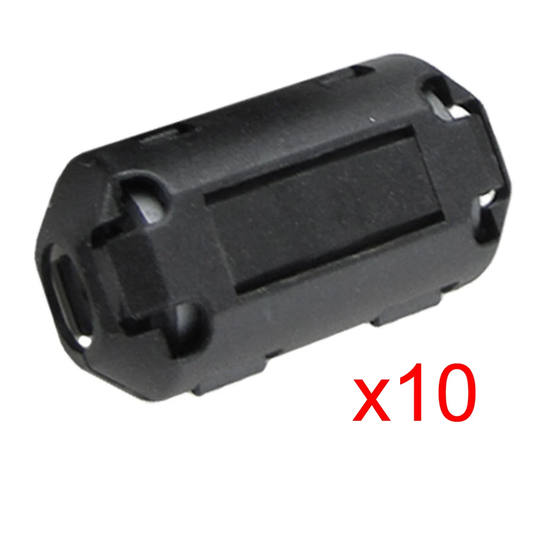 

10 Pcs Movable 7mm Inner Diameter Black Ferrite Core Ring Cable Clip