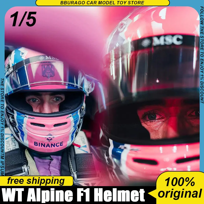Réplica de Casco de F1 In Shock Spark a Escala 1:5, Diseño Especial Jack Doohan 2025 Bwt Alpine, Modelo Coleccionable Limitado 5hf205 Toy Boy