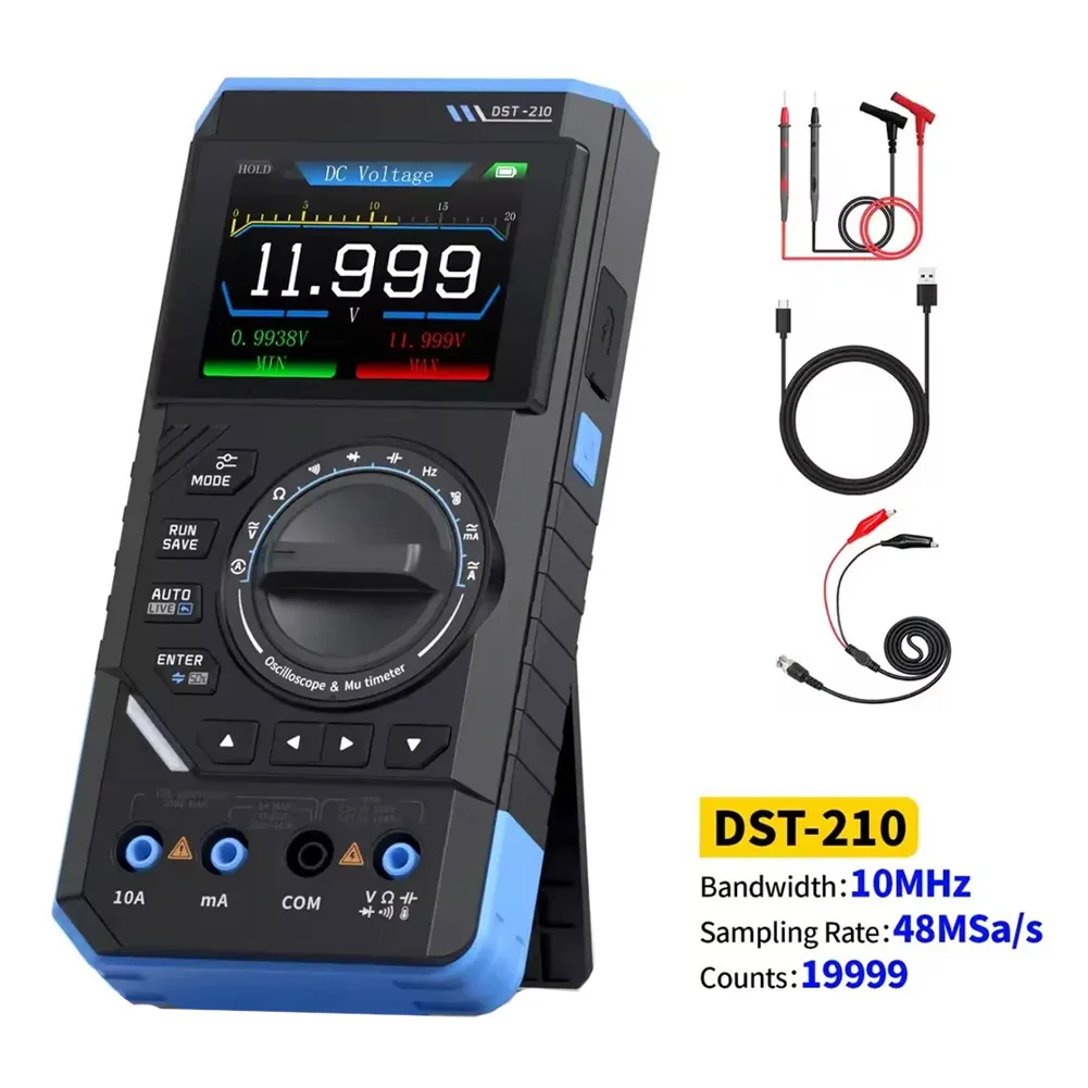 

Portable Multimeter Digital Multimeter Laboratory Testing 48 MSa s Sampling Rate Adjustable Backlight Low Battery Indicator
