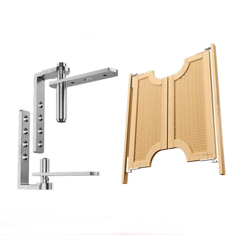 304 Stainless Steel Upper And Down Shaft Bar Two-way Door Hinge Automatic Rebound Door Hinges Automatic Closing