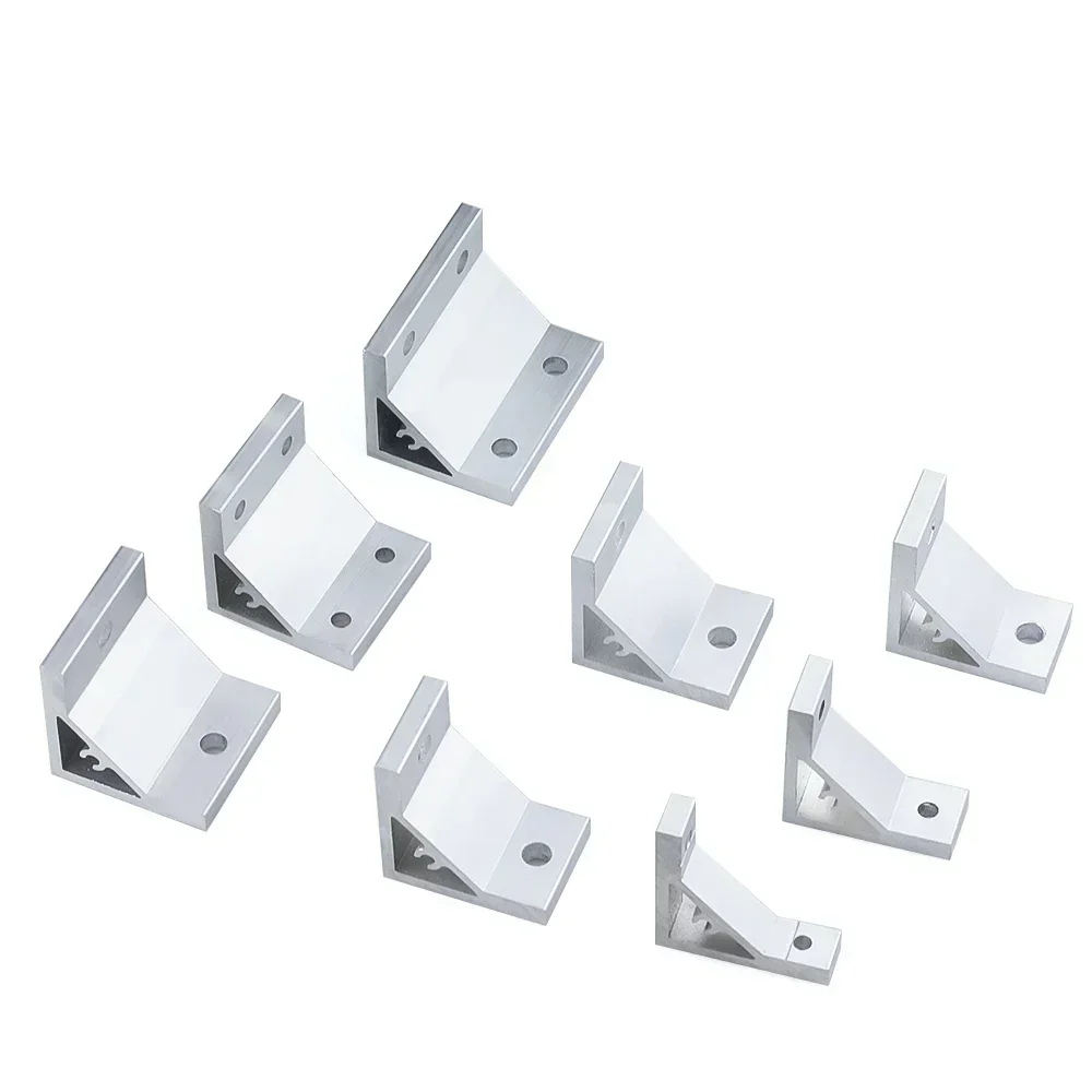 4Pcs 90 Degree Corner Angle Bracket 2020 3030 4040 4545 5050 6060 Connection Joint for V-Slot T-Slot European Aluminum Profiles