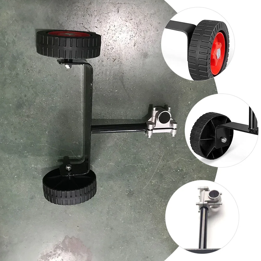 

Lawn Mower Accessories 28mm Replacement Wheel Trolley Casters Generator Wheels Auxiliary Push Tires String Trimmer Support Frame
