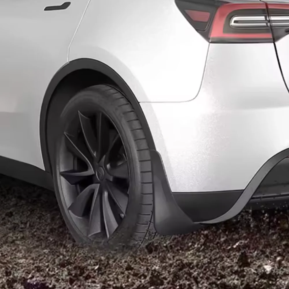 Tesla 2020 - 2024 2025 모델 Y 주니퍼 스플래시 가드 펜더 드릴링 없음 테이프 없음 전천후 머드 플랩 액세서리 썸네일 3