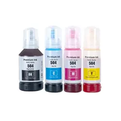 1Set 504 T504 Premium Refill Ink for Epson 504 T504 EcoTank L4150 L4160 L4260 L6161 L6171 L6191 L6270 L14150Printer